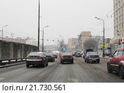Москва, ТТК в районе улицы Новая Башиловка зимой (2016 год). Редакционное фото, фотограф Дмитрий Неумоин / Фотобанк Лори