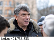 Борис Ефимович Немцов (2014 год). Редакционное фото, фотограф Голованов Сергей / Фотобанк Лори