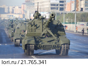 152-мм дивизионная самоходная артиллерийская установка 2С19 «Мста-С» (2015 год). Редакционное фото, фотограф Михеев Алексей / Фотобанк Лори