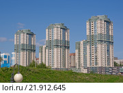 Новосибирск. Три высотки на улице Фрунзе. (2013 год). Редакционное фото, фотограф Антон Ильяшенко / Фотобанк Лори