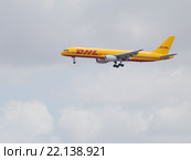 Самолет Boeing 757-236 F DHL Air (2016 год). Редакционное фото, фотограф Ekaterina Andreeva / Фотобанк Лори