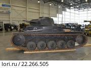 Немецкий легкий танк "Pz.II". Международная выставка исторической военной техники «Моторы войны» (2016 год). Редакционное фото, фотограф Алексей Бок / Фотобанк Лори