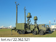 Международный авиационно-космический салон МАКС-2015. Комплекс пассивной локации 1Л222М "Автобаза-М" Редакционное фото, фотограф Игорь Долгов / Фотобанк Лори