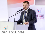 Президент Общероссийской общественной организации малого и среднего предпринимательства «ОПОРА РОССИИ» Калинин Александр (2016 год). Редакционное фото, фотограф Андрей Дегтярёв / Фотобанк Лори