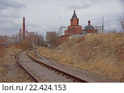 Москва, Храм Преподобного Сергия Радонежского в Бусинове (2016 год). Стоковое фото, фотограф Павел Москаленко / Фотобанк Лори