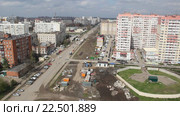 Панорама нового микрорайона на Восточно-Кругликовской улице города Краснодар (2016 год). Редакционное видео, видеограф Олег Хархан / Фотобанк Лори