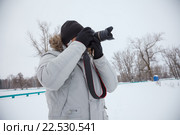 Фотограф зимой (2016 год). Редакционное фото, фотограф Иван Карпов / Фотобанк Лори