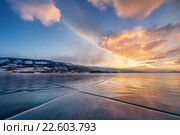 Зимний Байкал. Стоковое фото, фотограф Станислав Толстнев / Фотобанк Лори