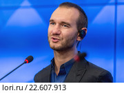 Австралийский оратор, меценат, писатель и певец, Ник Вуйчич (2016 год). Редакционное фото, фотограф Андрей Дегтярёв / Фотобанк Лори