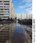 Весна в городе. Усинск,республика Коми. Редакционное фото, фотограф Сергей Гаврилов / Фотобанк Лори