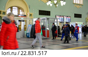 Интерьер Казанского вокзала. Москва (2016 год). Редакционное видео, видеограф Володина Ольга / Фотобанк Лори