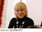 Конькобежка Светлана Бажанова (2010 год). Редакционное фото, фотограф Виктор Золотухин / Фотобанк Лори