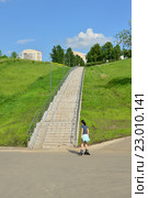 Лестница в парке Олимпийской деревни (2016 год). Стоковое фото, фотограф lana1501 / Фотобанк Лори