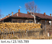 Село Усть-Уса, Усинский район, Коми (2016 год). Стоковое фото, фотограф Сергей Гаврилов / Фотобанк Лори