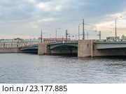 Тучков мост, Санкт-Петербург (2016 год). Стоковое фото, фотограф Sergei Gushchin / Фотобанк Лори