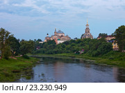 Торжок. Спасо-Преображенский собор. Ночной вид (2016 год). Стоковое фото, фотограф Литвяк Игорь / Фотобанк Лори