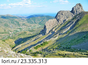 Россия, Крым, горы в районе поселка Зеленогорье. Стоковое фото, фотограф Овчинникова Ирина / Фотобанк Лори
