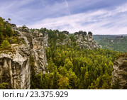 Саксонская Щвейцария, Германия. Национальный парк (2015 год). Стоковое фото, фотограф Наталья Волкова / Фотобанк Лори