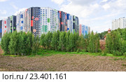 Новые дома квартала района Северный в Москве (2016 год). Стоковое фото, фотограф Алёшина Оксана / Фотобанк Лори