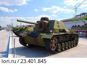 Самоходная артиллерийская установка СУ-76И (2016 год). Редакционное фото, фотограф Megapixx / Фотобанк Лори