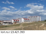 Новостройки на Фиоленте, Крым (2016 год). Стоковое фото, фотограф Галина Хорошман / Фотобанк Лори