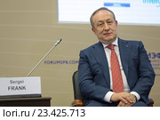 Сергей Франк - генеральный директор, Председатель правления, ПАО "Совкомфлот" на Петербургском международном экономическом форуме ПМЭФ-2016. Редакционное фото, фотограф Игорь Долгов / Фотобанк Лори