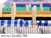 Collapsible clotheshorse isolated on the white background. Стоковое фото, фотограф Elnur / Фотобанк Лори