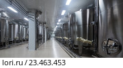 Wine cisterns under temperature control in winery. Стоковое фото, фотограф Яков Филимонов / Фотобанк Лори