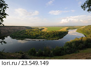 Воронежская область. Вид на излучину Дона с высокого берега. Стоковое фото, фотограф Рябков Александр / Фотобанк Лори