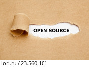 Open Source - надпись. Стоковое фото, фотограф Ивелин Радков / Фотобанк Лори