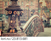 Detail of Malo-Koniushennyi bridge (2012 год). Стоковое фото, фотограф Яков Филимонов / Фотобанк Лори