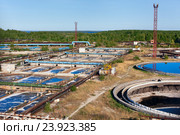 Large sewage treatment plant for disposal of small volumes of industrial wastewater. Стоковое фото, фотограф Кекяляйнен Андрей / Фотобанк Лори