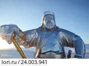 Статуя Чингисхана на коне. Монголия (2015 год). Редакционное фото, фотограф Юлия Батурина / Фотобанк Лори