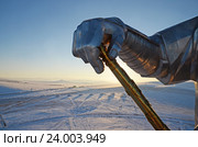 Фрагмент статуи Чингисхана на коне. Монголия (2015 год). Редакционное фото, фотограф Юлия Батурина / Фотобанк Лори