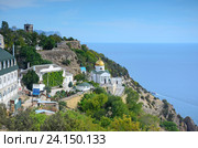 Свято-Георгиевский монастырь на мысе Фиолент в Крыму (2016 год). Стоковое фото, фотограф Ирина Носова / Фотобанк Лори