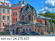 Часовня-ризница Иверской иконы Божией Матери (Музей камня). Санкт-Петербург (2016 год). Редакционное фото, фотограф Геннадий Соловьев / Фотобанк Лори
