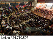Palau de la Musica Catalana with audience, Spain (2015 год). Редакционное фото, фотограф Яков Филимонов / Фотобанк Лори