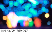 Abstract xmass tree lights of focus. Стоковое видео, видеограф Серёга / Фотобанк Лори