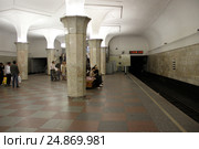 Станция метро (2012 год). Редакционное фото, фотограф Лобанова Анна / Фотобанк Лори