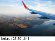 Вид из окна самолета. Стоковое фото, фотограф Багова Маргарита / Фотобанк Лори
