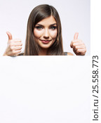 Close up business woman portrait. White background female portr. Стоковое фото, фотограф sheftsoff / Фотобанк Лори