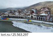 Gorky Gorod - all-season resort town and gaming zone 540 meters above sea level (2017 год). Редакционное фото, фотограф Юлия Машкова / Фотобанк Лори