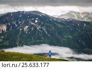 Горы в районе Мутновки, Камчатка. Стоковое фото, фотограф Вита Фортуна / Фотобанк Лори
