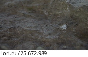 Sea Wave Shake The Sand At Evening. Стоковое видео, видеограф Станислав Панкратов / Фотобанк Лори