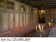 Внутреннее убранство  женского бенедиктинского монастыре Lune (Benediktinerinnen Kloster Lune) в Люнебурге, Германия (2015 год). Стоковое фото, фотограф Наталья Николаева / Фотобанк Лори