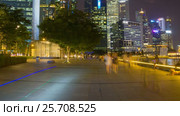 Nighttime Singapore hyperlapse. Стоковое видео, видеограф Кирилл Трифонов / Фотобанк Лори
