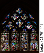 Stained glass church Gervasius and Protasius (2012 год). Стоковое фото, фотограф Андрей Андронов / Фотобанк Лори