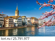 Zurich at spring (2011 год). Стоковое фото, фотограф Sergey Borisov / Фотобанк Лори