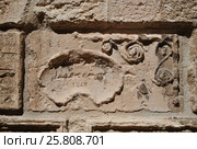 Medieval drawing on the wall of an old IF castle (Сhâteau d`If), Marseille, France (2010 год). Стоковое фото, фотограф Марина Gavrosh / Фотобанк Лори