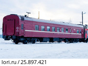 Вагон-дефектоскоп на железнодорожных путях (2017 год). Редакционное фото, фотограф Nocturnal_Lights / Фотобанк Лори